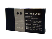 Cartouche compatible pour Epson Stylus Pro 7800, 9800 - 220ml NOIR MAT (T5678/T6128)